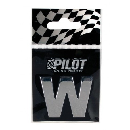 Scritta 3D 28 mm lettera W