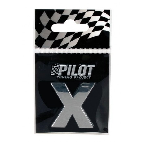 Scritta 3D 28 mm lettera X