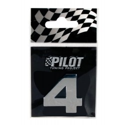 Scritta 3D 28 mm lettera 4