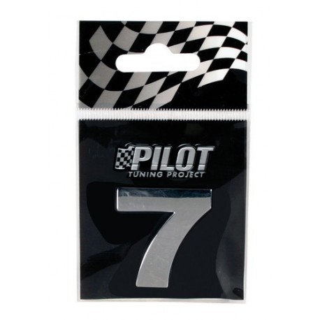 Scritta 3D 28 mm lettera 7