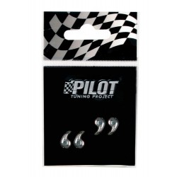 Scritta 3D 18 mm simbolo Virgolette