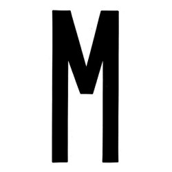 Spell It caratteri alfanumerici adesivi 80x35 mm M