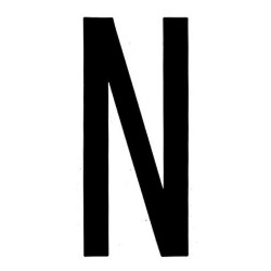 Spell It caratteri alfanumerici adesivi 80x35 mm N