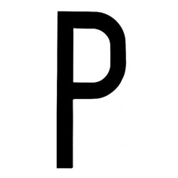 Spell It caratteri alfanumerici adesivi 80x35 mm P