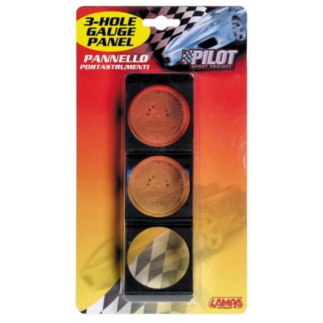 Pannello portastrumenti 3 fori 52 mm