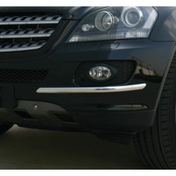 Chrome Line XL Coppia salva paraurti 570x25 mm