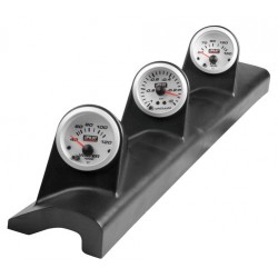 Portastrumenti montante 3 fori 52 mm nero sinistro