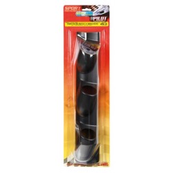 Portastrumenti montante 3 fori 52 mm nero destro