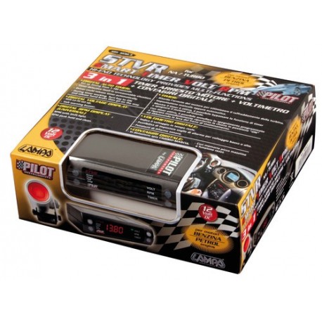 STVR Timer arresto motore Voltimetro e contagiri digitale 12V