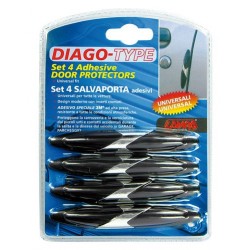 Diago Type nero salvaporta con inserti cromati 110 mm