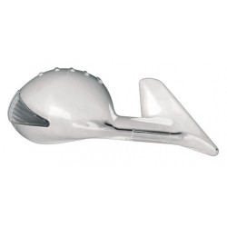 Race 8 Led Coppia Specchietti retrovisori manuali cromo