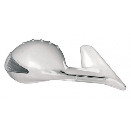 Race 8 Led Coppia Specchietti retrovisori manuali cromo