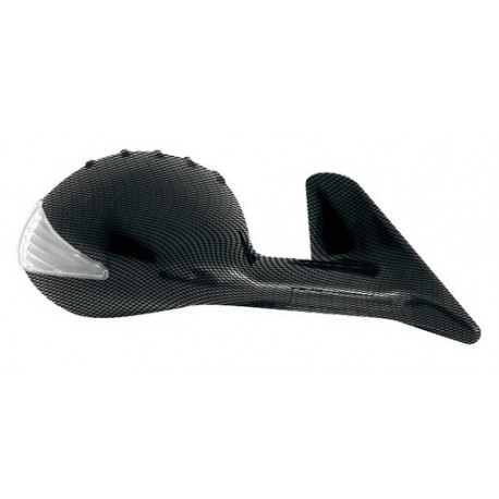 Race 8 Led Coppia Specchietti retrovisori elettrici carbon