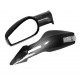 Race 6 Led Coppia Specchietti retrovisori manuali carbon