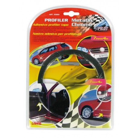 Profiler nastro adesivo cromato per profilature 4 m 7 mm