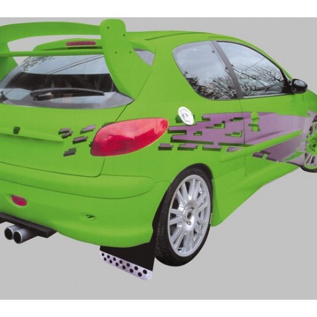 Rally coppia paraspruzzi anteriori / posteriori nero