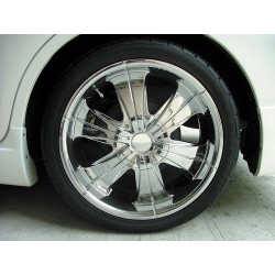 Rifinitura a smalto lucido per cerchi in lega e cromati rosso