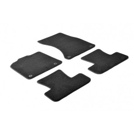 Set tappeti su misura in moquette nero