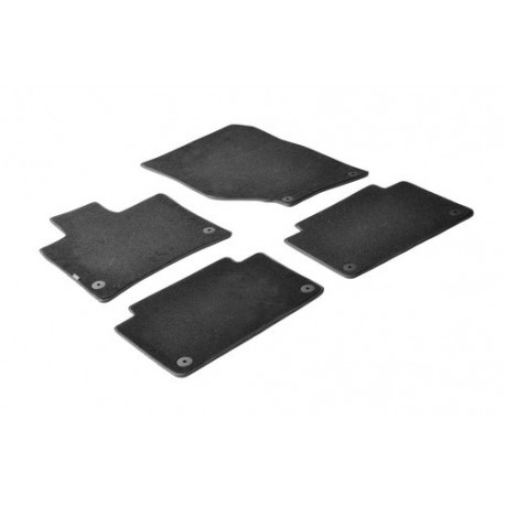 Set tappeti su misura in moquette nero