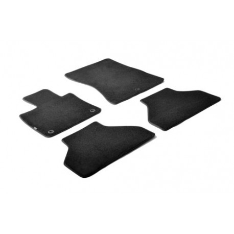 Set tappeti su misura in moquette nero