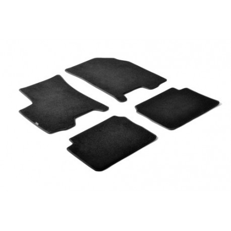 Set tappeti su misura in moquette nero