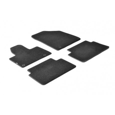 Set tappeti su misura in moquette nero