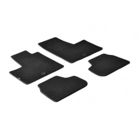 Set tappeti su misura in moquette nero