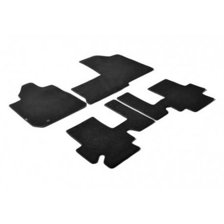 Set tappeti su misura in moquette nero