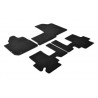 Set tappeti su misura in moquette nero