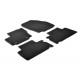 Set tappeti su misura in moquette nero