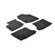 Set tappeti su misura in moquette nero