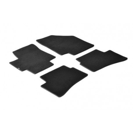 Set tappeti su misura in moquette nero