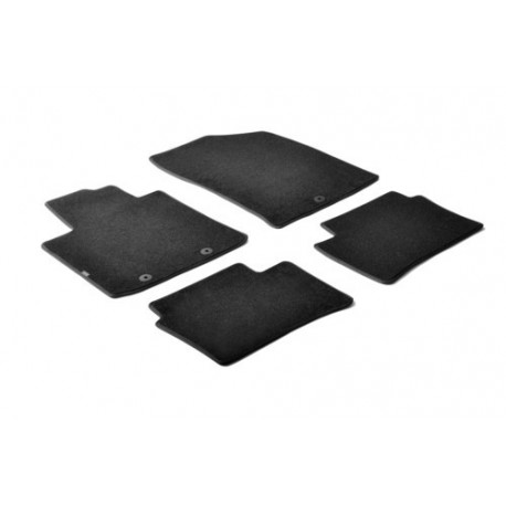 Set tappeti su misura in moquette nero