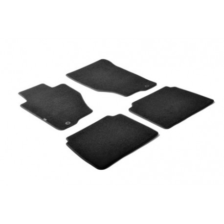 Set tappeti su misura in moquette nero