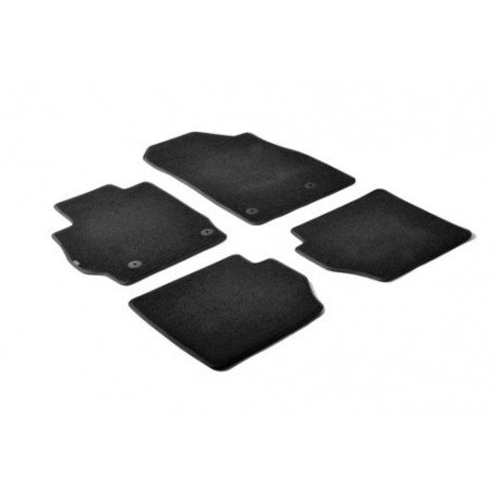 Set tappeti su misura in moquette nero