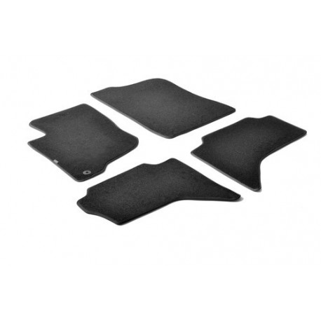 Set tappeti su misura in moquette nero