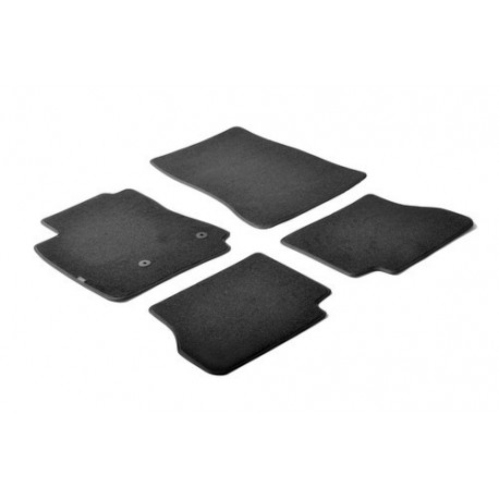 Set tappeti su misura in moquette nero