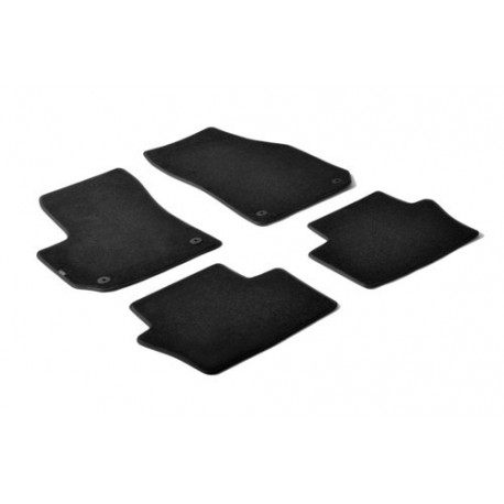 Set tappeti su misura in moquette nero