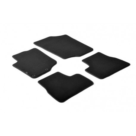 Set tappeti su misura in moquette nero