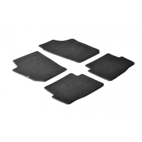 Set tappeti su misura in moquette nero