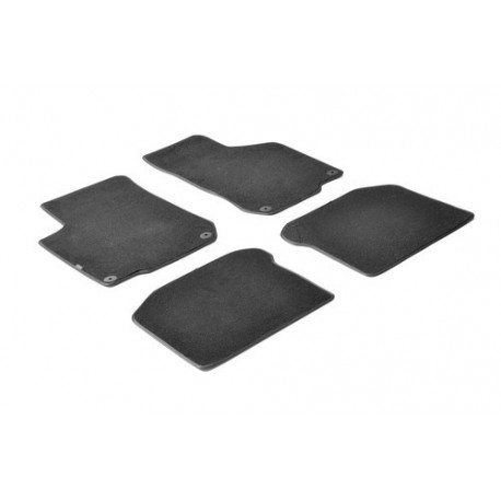 Set tappeti su misura in moquette nero