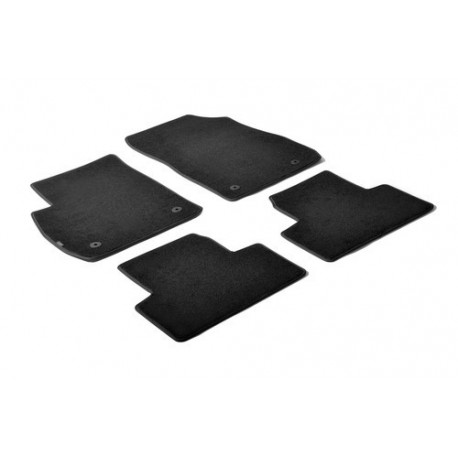 Set tappeti su misura in moquette nero