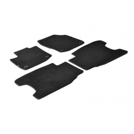 Set tappeti su misura in moquette nero