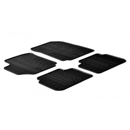 Set tappeti su misura in gomma