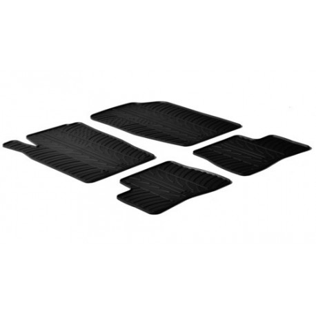 Set tappeti su misura in gomma