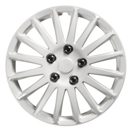 C 071 X Treme Kit 4 Copricerchi Coppe ruota diametro 15 bianco lucido