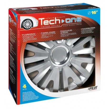 Royal Silver Kit 4 Copricerchi Coppe ruota diametro 16