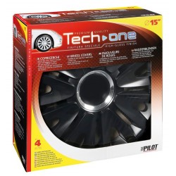 Royal Black Kit 4 Copricerchi Coppe ruota diametro 15