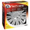 Active Silver Kit 4 Copricerchi Coppe ruota diametro 15
