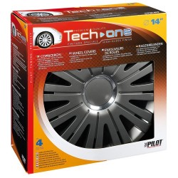 Active Grafite Kit 4 Copricerchi Coppe ruota diametro 14